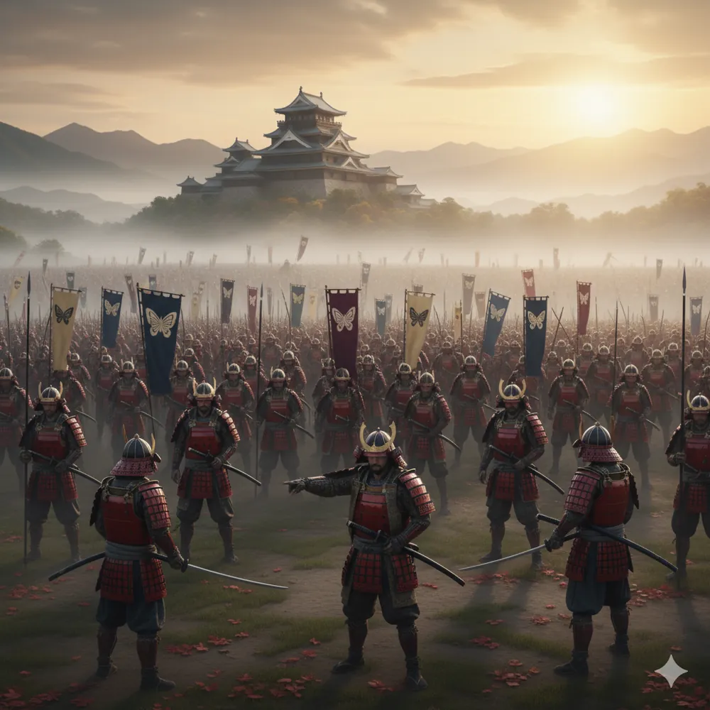 Samurai in rest pose representing sleep habits and recovery