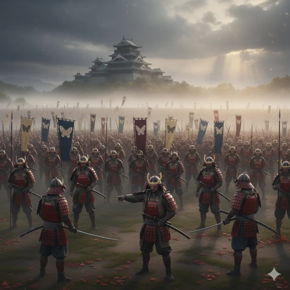 Samurai warrior representing historic television achievement