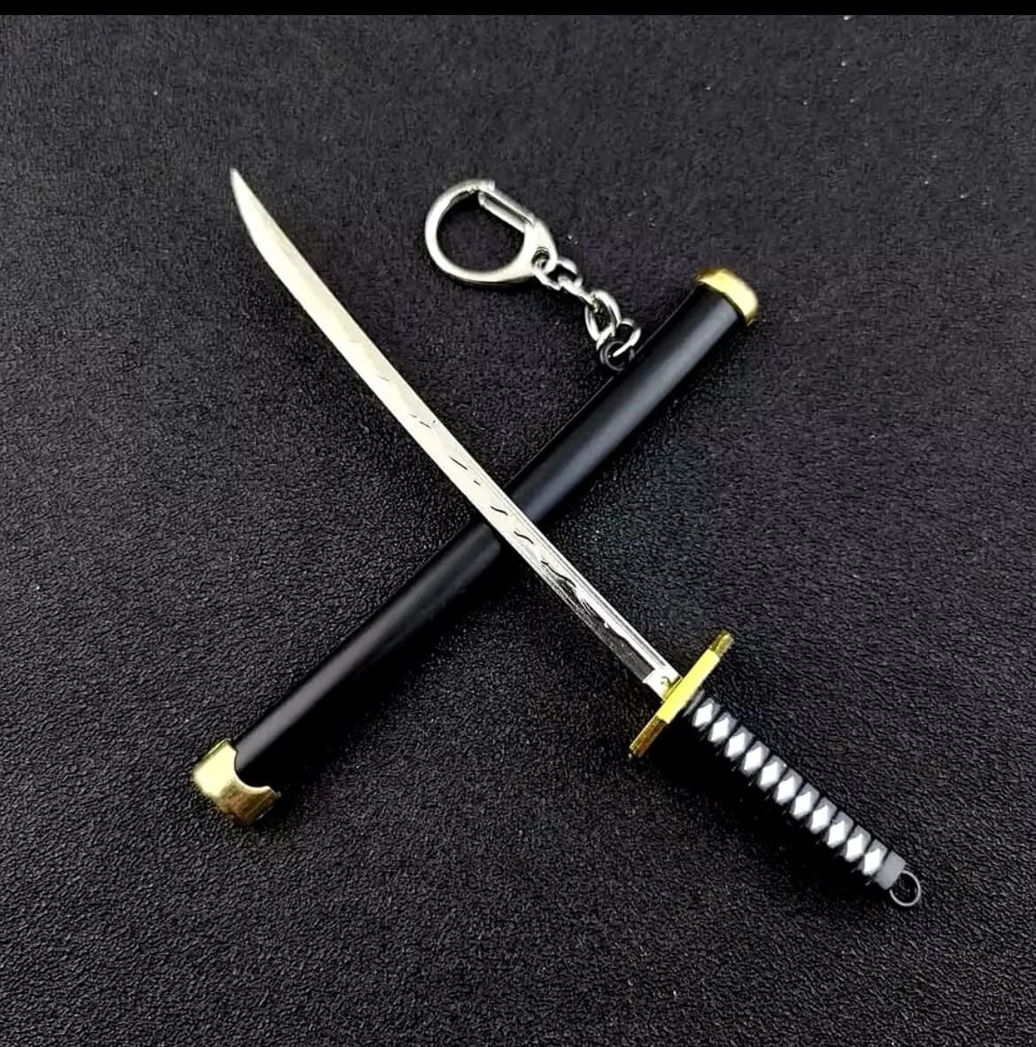 Samurai sword keychain used as inspiration for children's craft activity