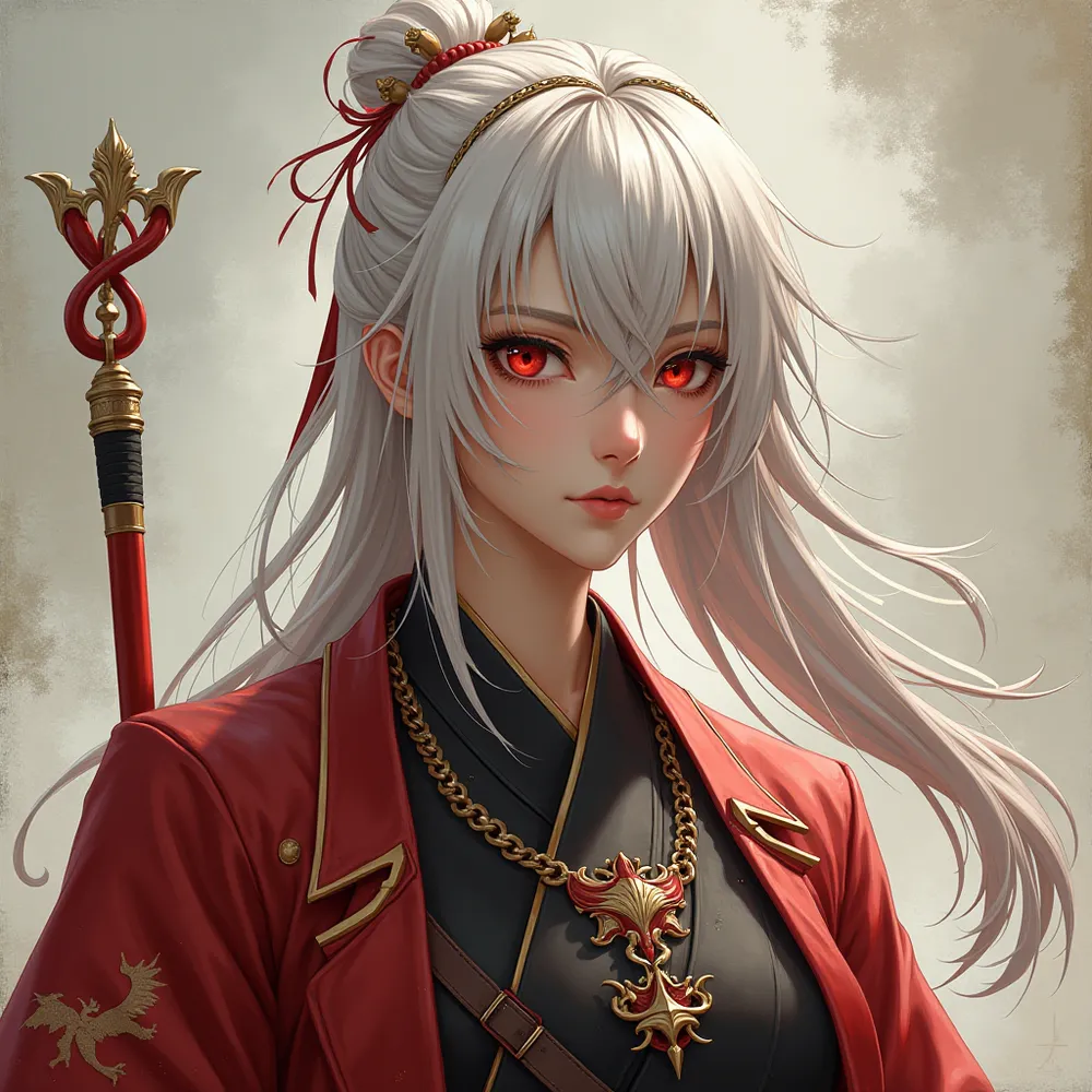 Portrait of Tomoe Gozen, the legendary female samurai warrior of the 12th century